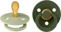 BIBS-tutit 2 kpl, symmetrinen, 0–6 kk (Sage/Hunter Green)