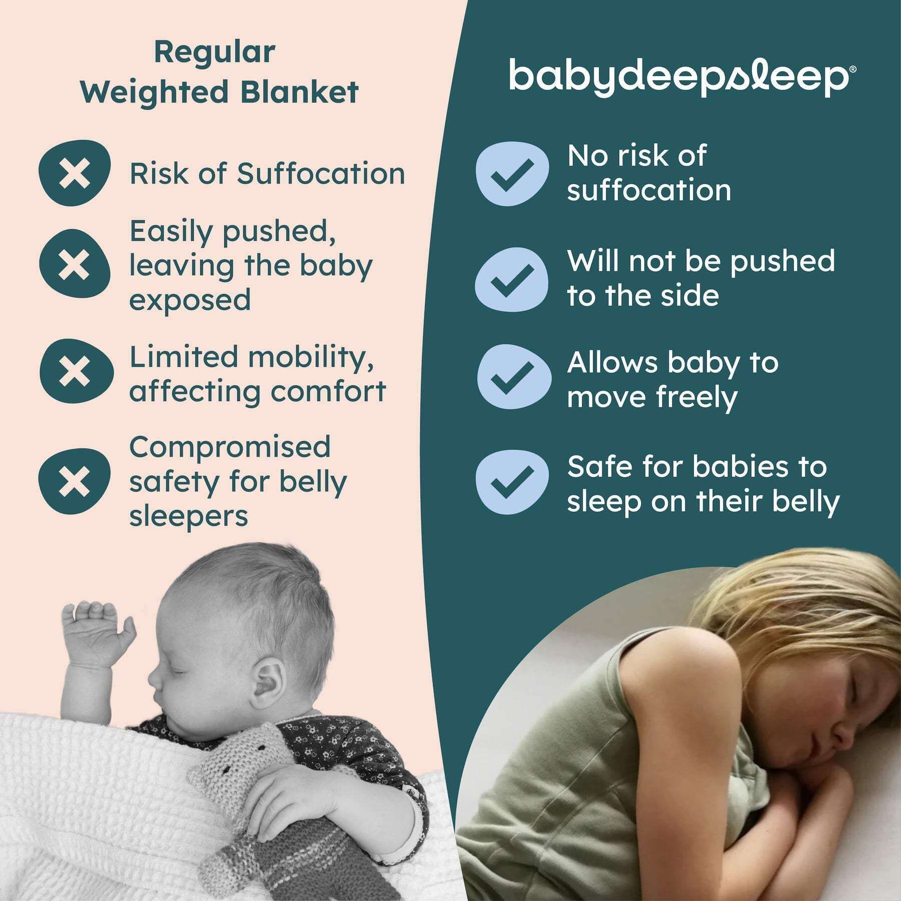 Weighted Sleep Vest I BABYDEEPSLEEP® - Vest