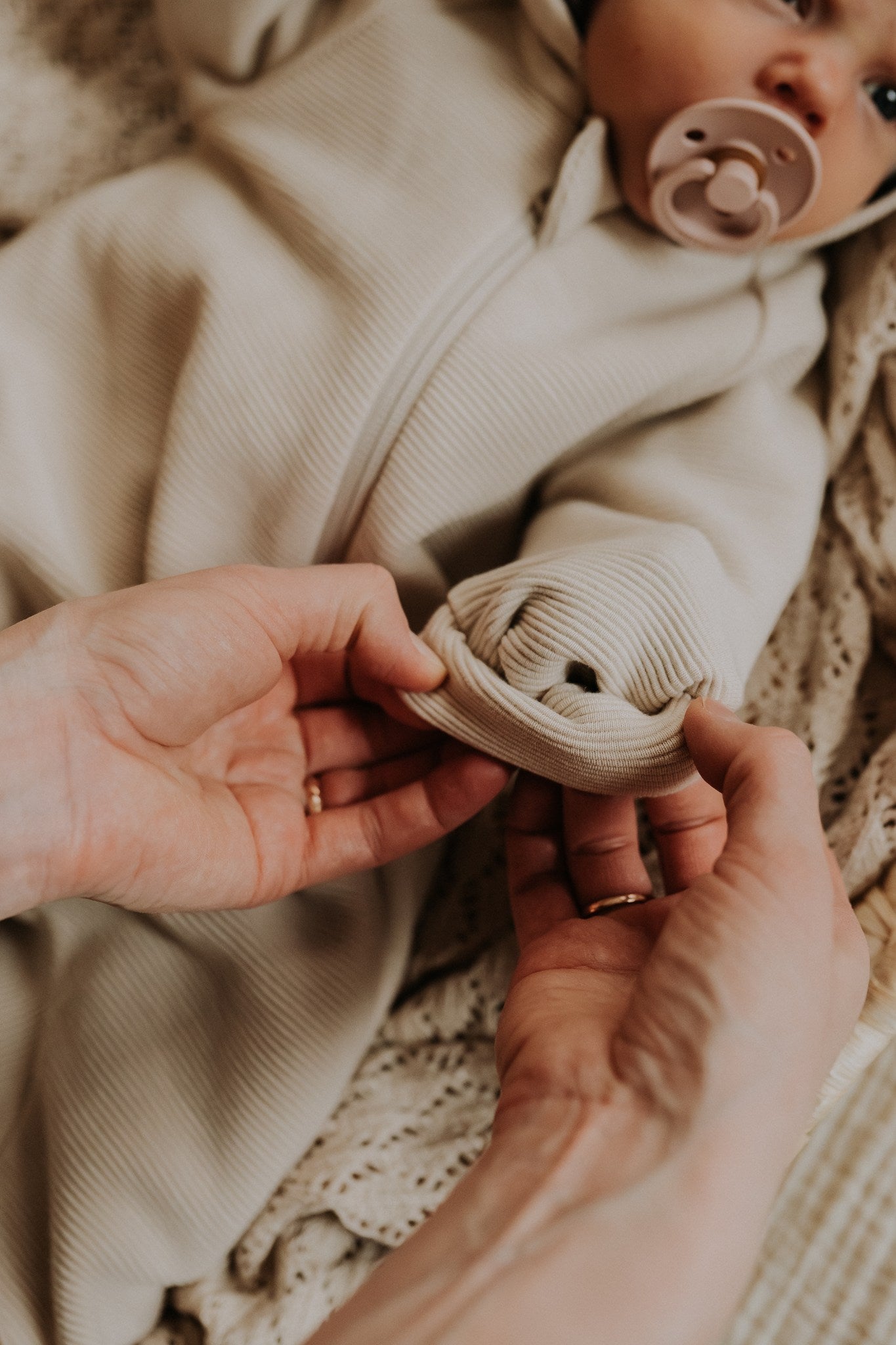 Merino wool baby romper MILO-1