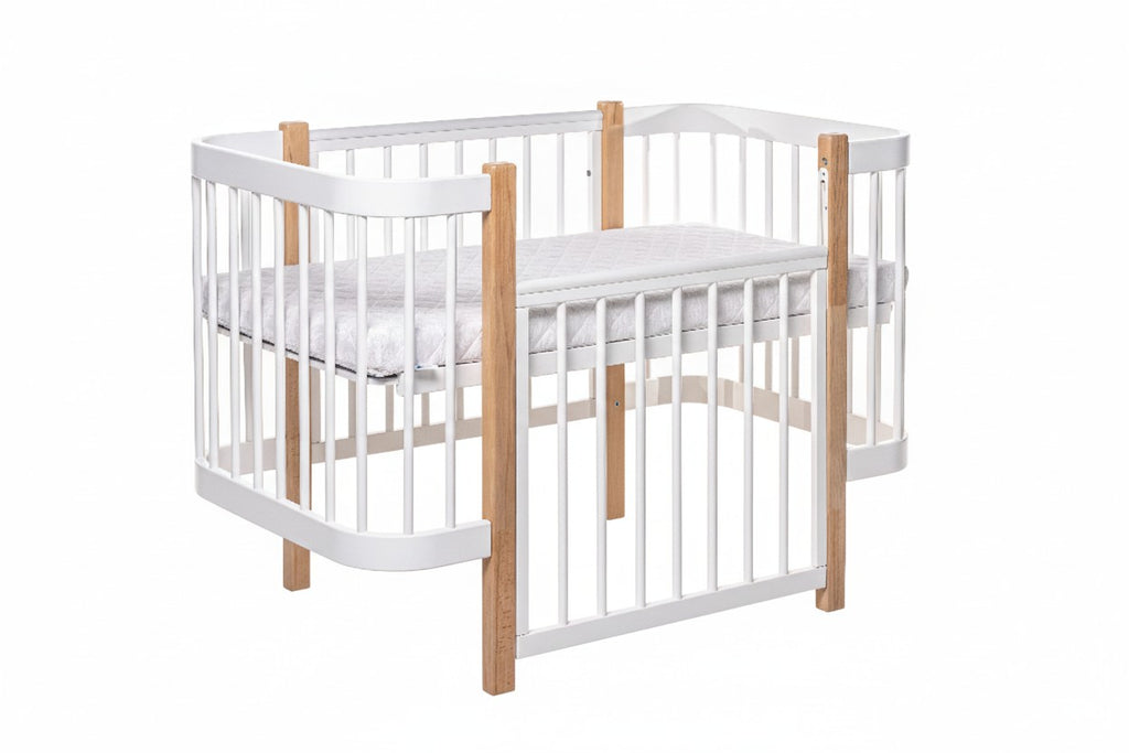 Baby Crib ELIN - Natural/White