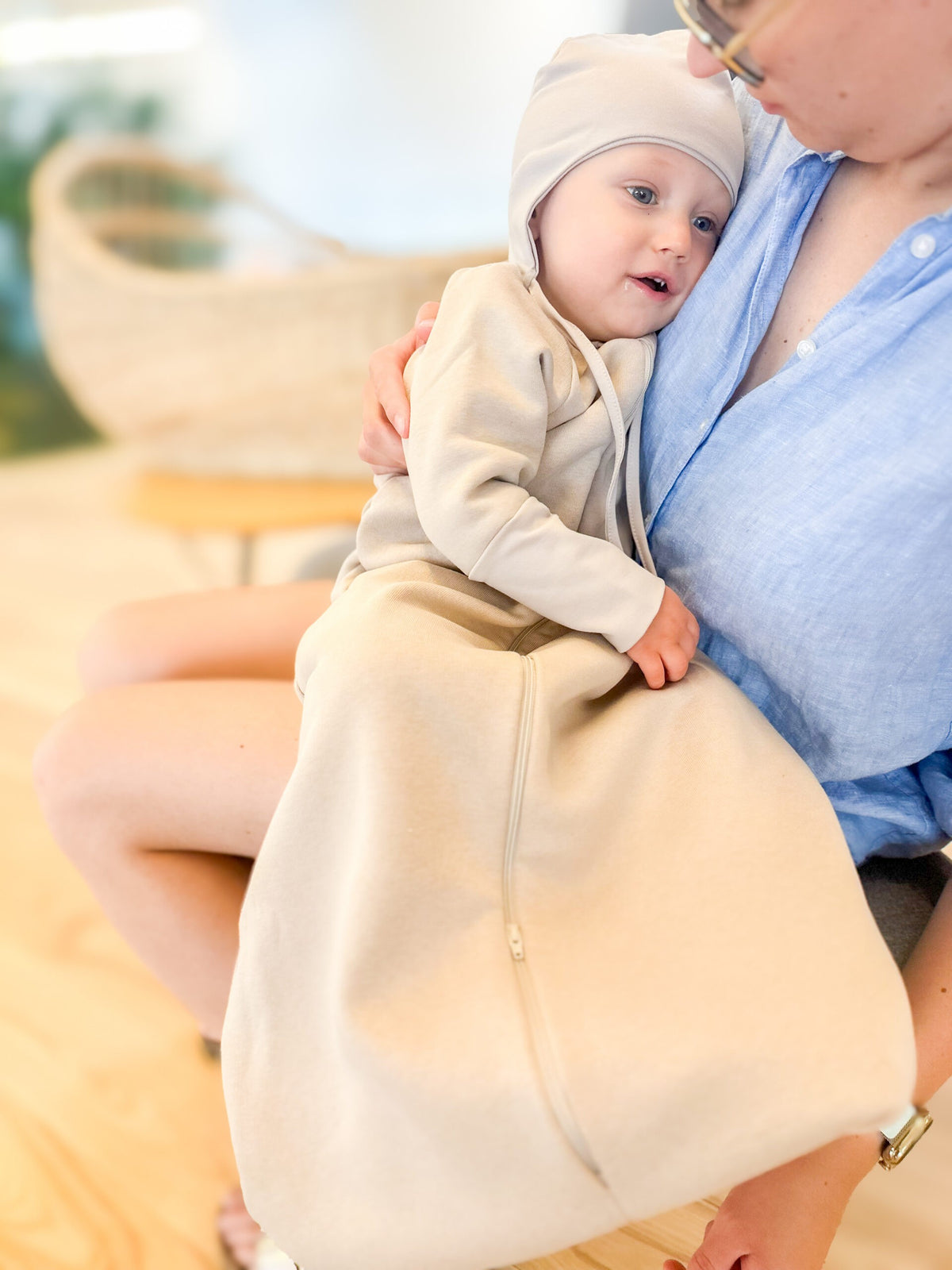 Kapalo ja unipussi 1,0 TOG, beige, 6-24 kk, kuva 6