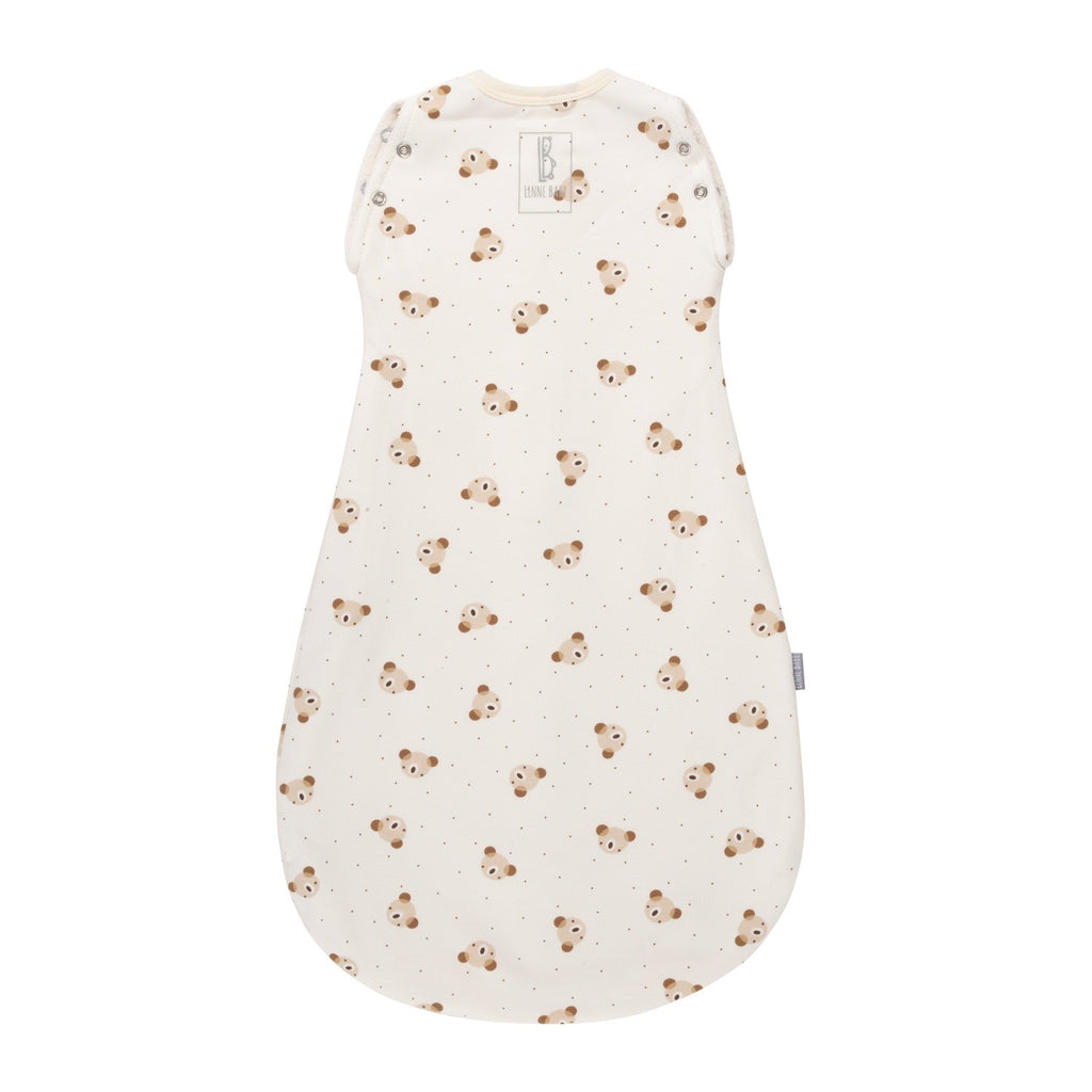 Kapalo ja unipussi 2,5 TOG, beige ja valkoinen, kuva 3
