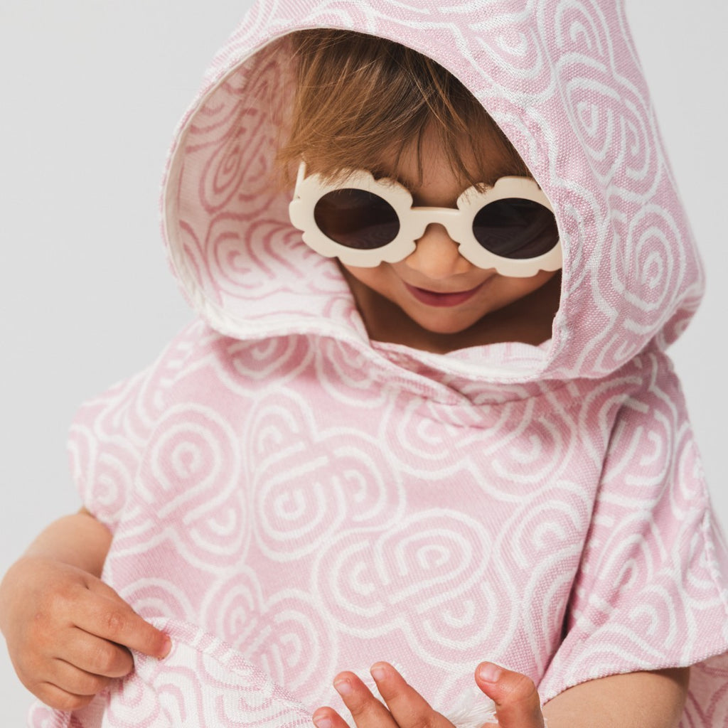 Bambuinen kylpyponcho lapselle, roosa, kuva 6