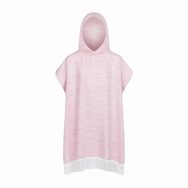 Bambuinen kylpyponcho lapselle, roosa, kuva 8