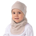 Kaksikerroksinen puuvillainen kypärämyssy, beige
