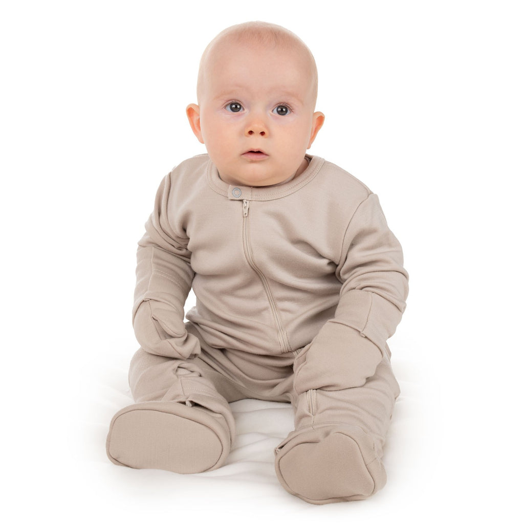 Merinovillalapaset peukalolla vauvalle, beige, kuva 2