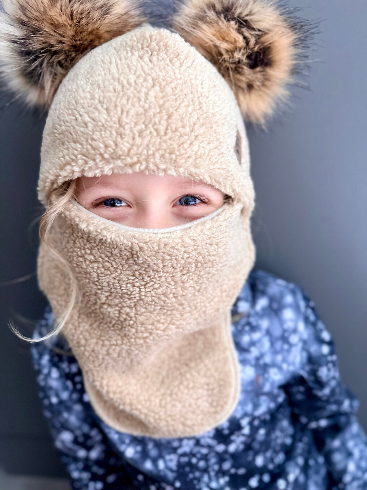 Merinovillavuorattu talvikypärämyssy, beige, kuva 4