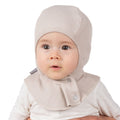Pointelle-kypärämyssy vauvalle, beige