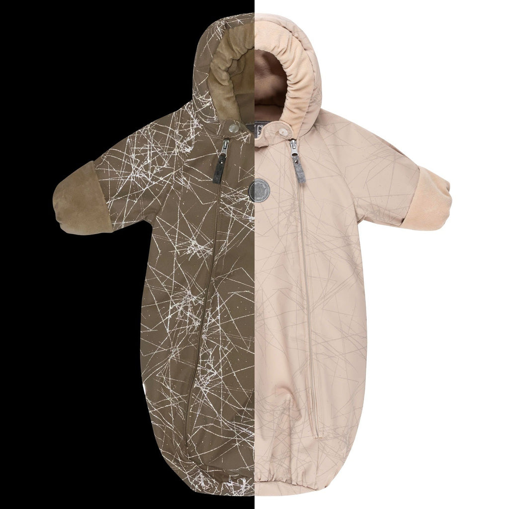 Heijastava merinovillavuorattu vaunupussihaalari, beige, kuva 6