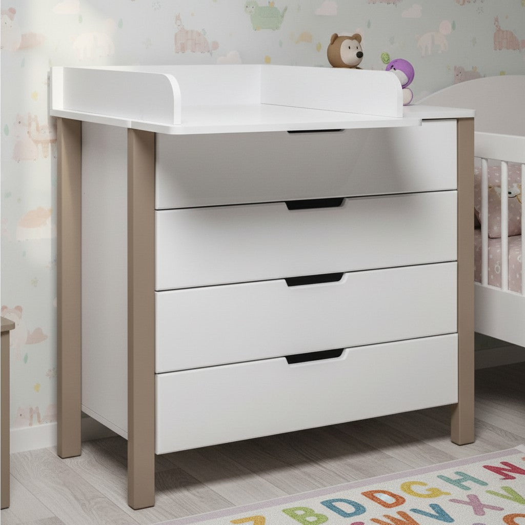 Changing Dresser ELIN - Cappuccino/White