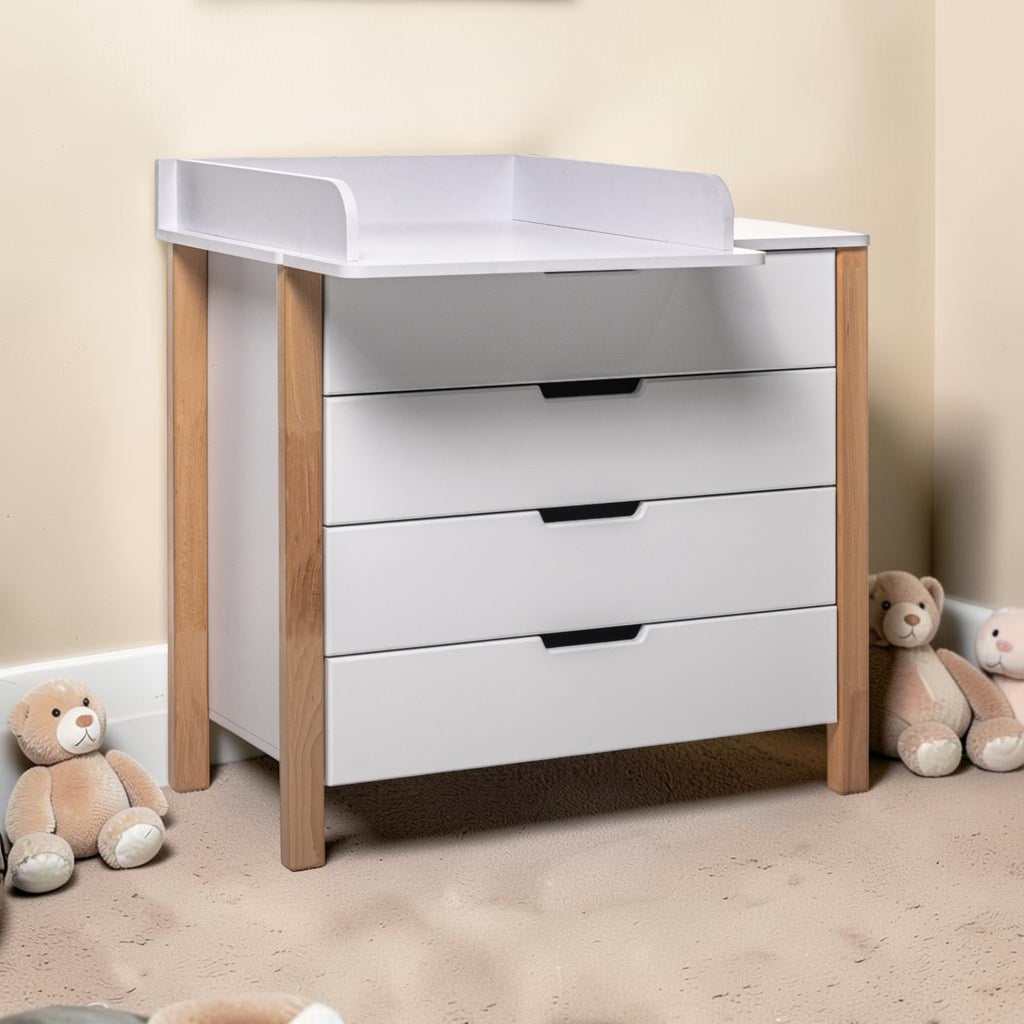 Changing Dresser ELIN - Natural/White