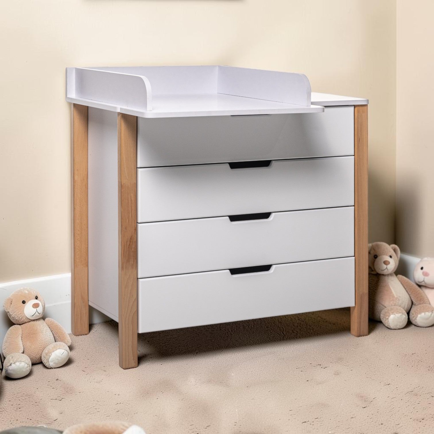 Changing Dresser ELIN - Natural/White