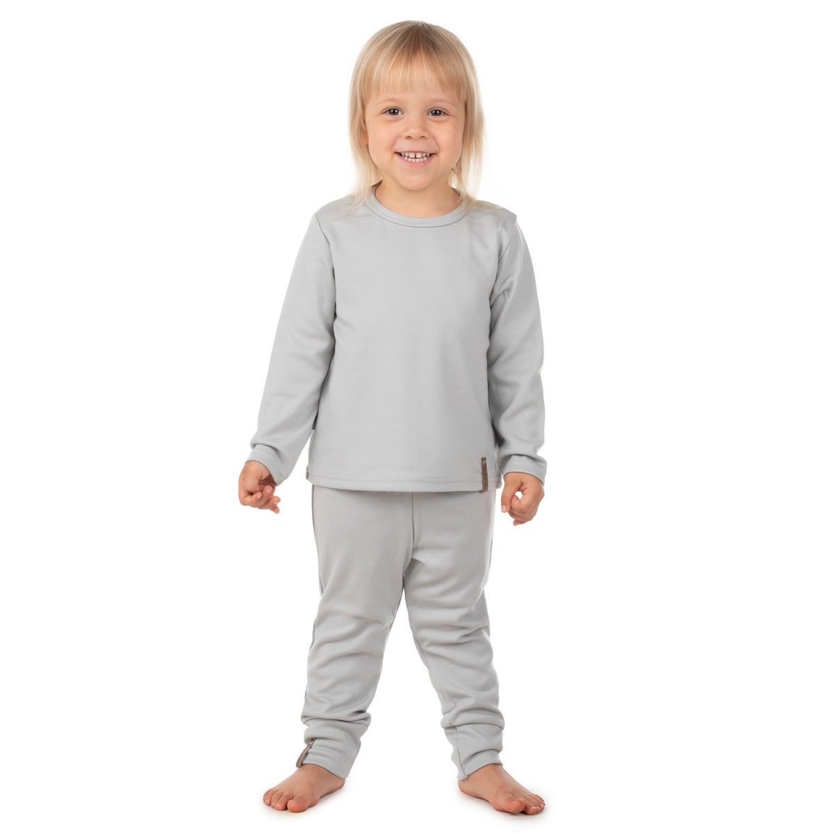Merinovillahousut lapselle, harmaa, kuva 2