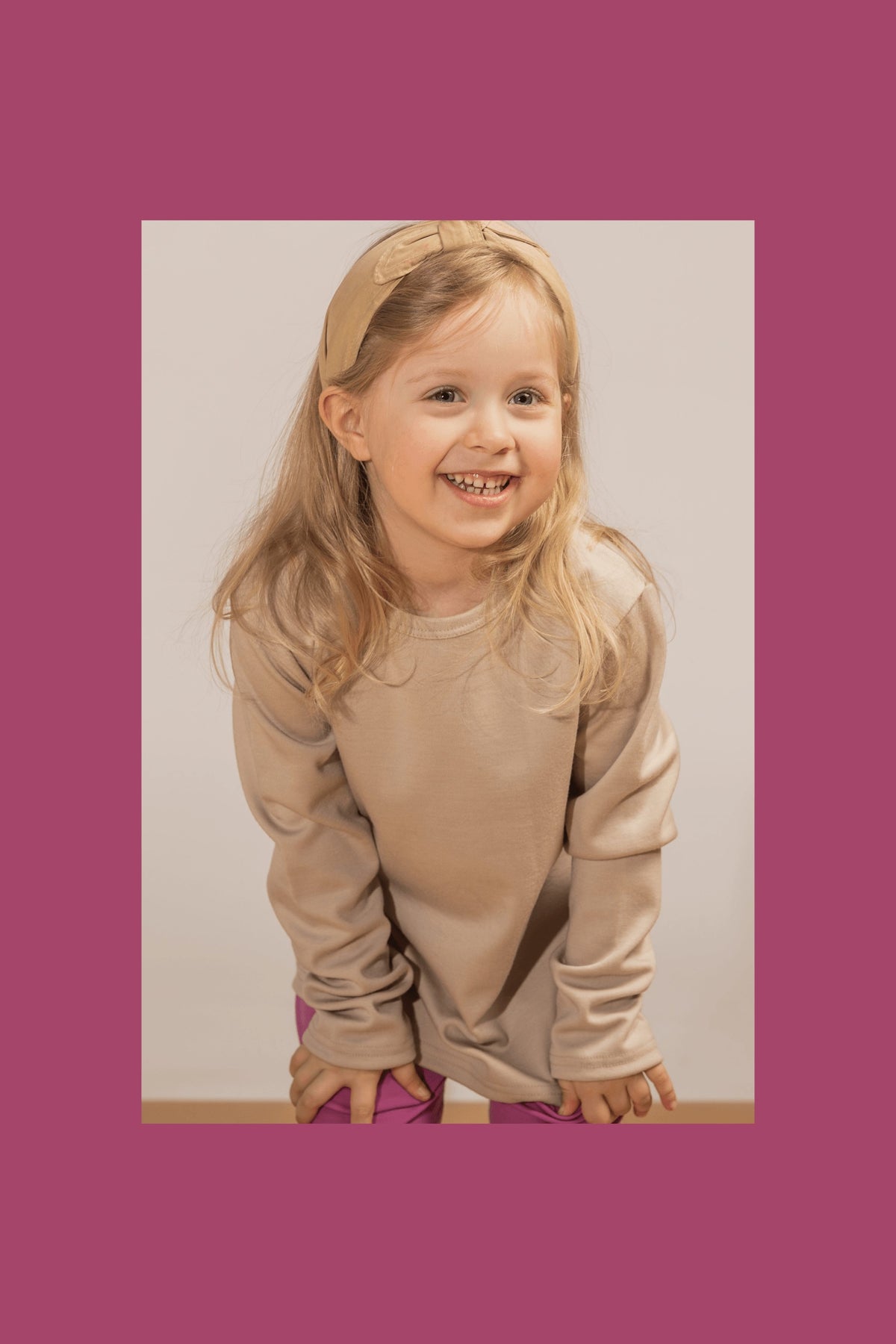 Merinovillapaita lapselle, beige, kuva 3