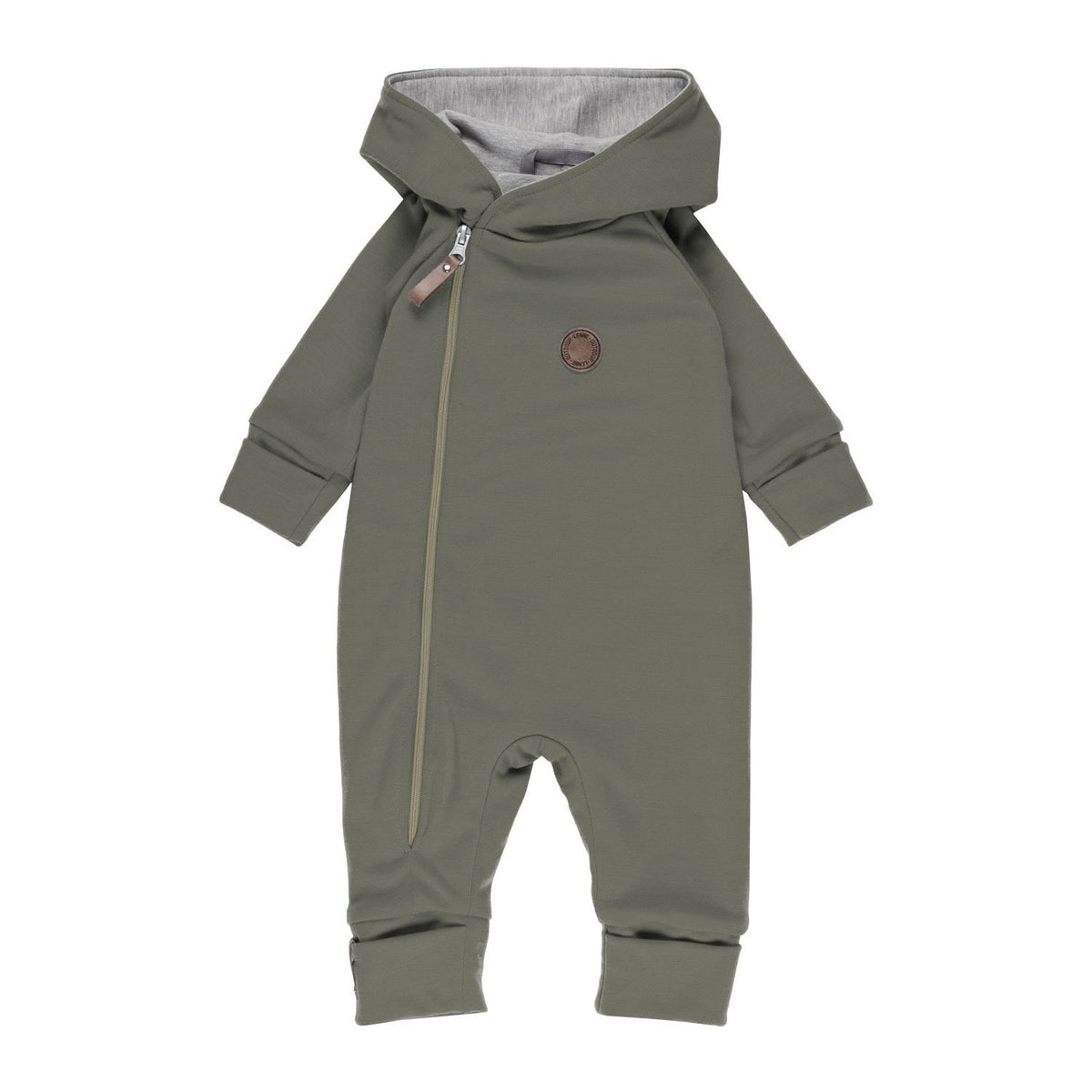 Puuvillavuorattu merinovillahaalari vauvalle, khaki, kuva 2