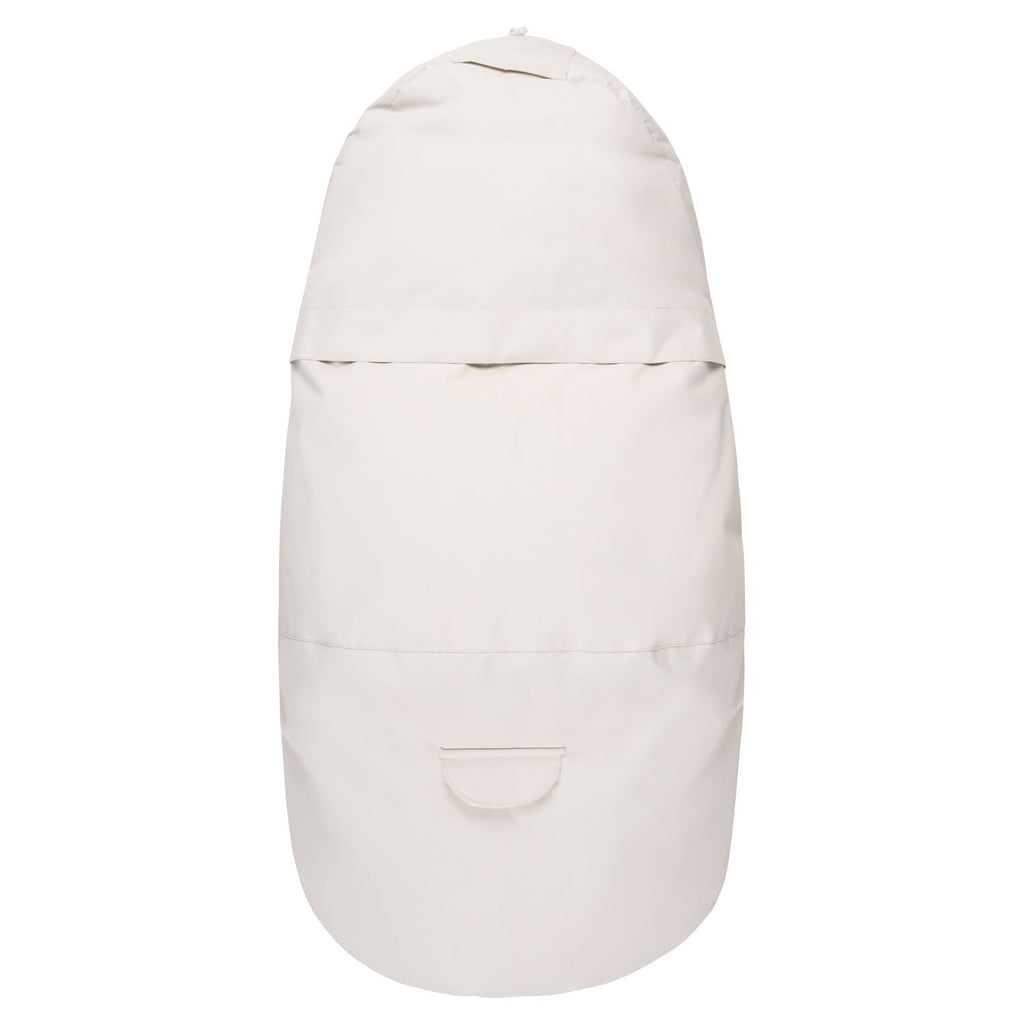 Untuvatäytteinen talvivaunupussi, valkoinen ja beige, kuva 5