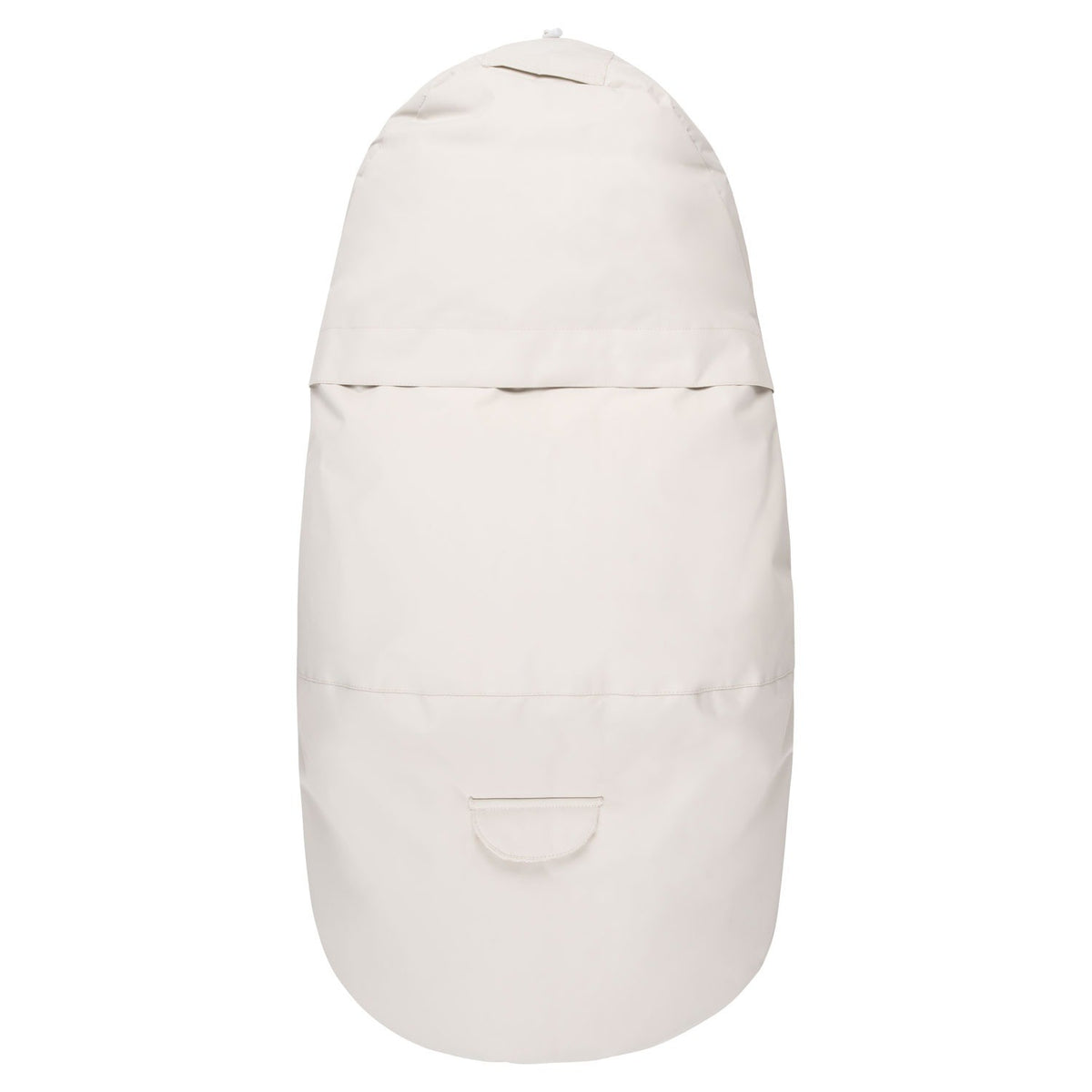 Untuvatäytteinen talvivaunupussi, valkoinen ja beige, kuva 5