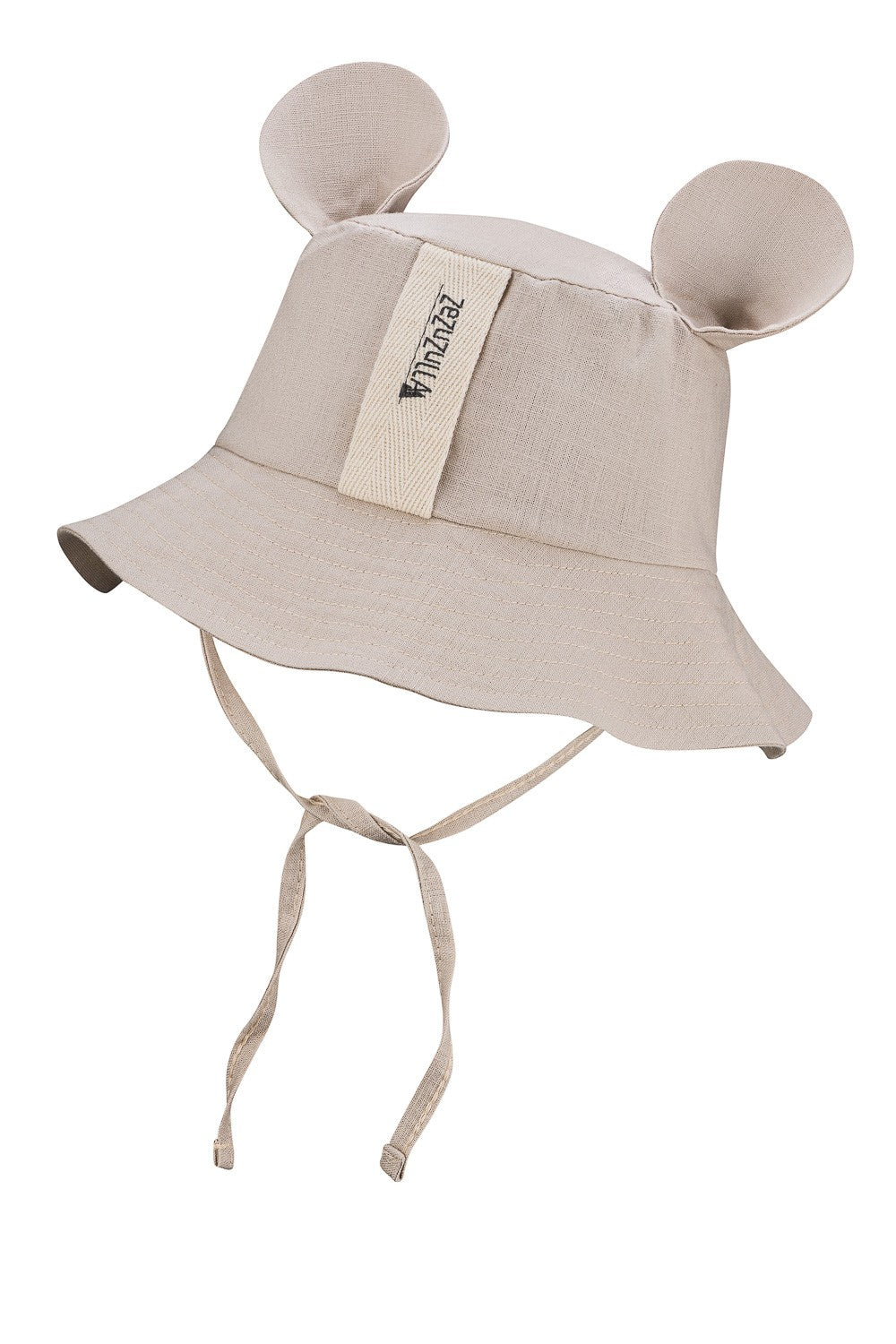 Lasten hattu korvilla, beige, kuva 2