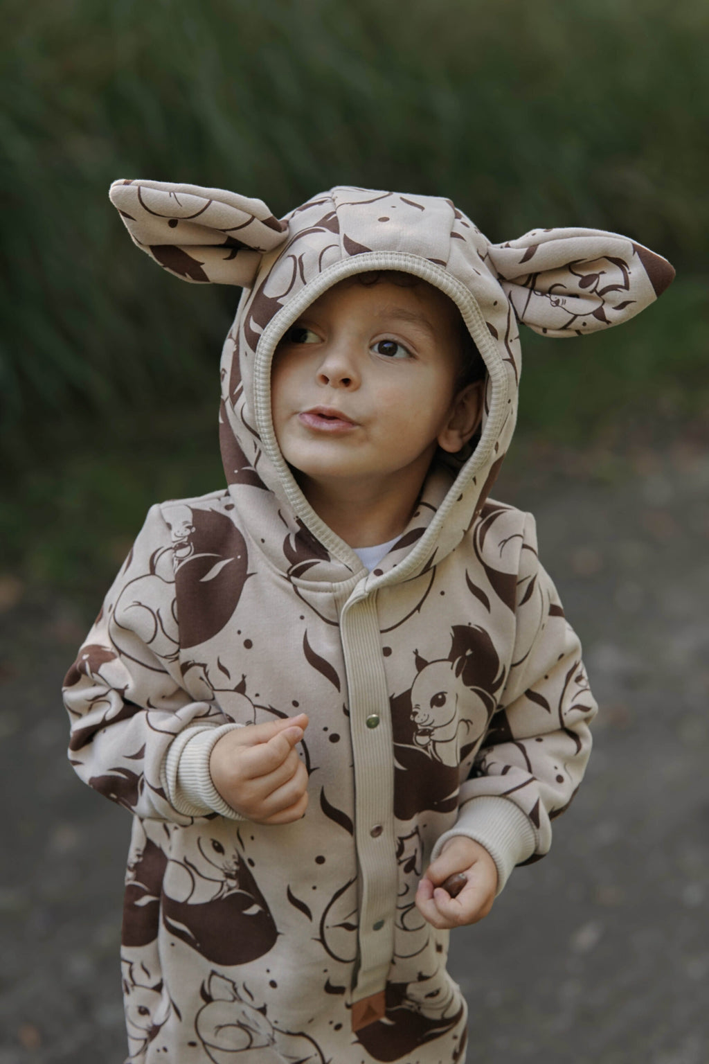 Haalari korvilla, beige orava, kuva 6