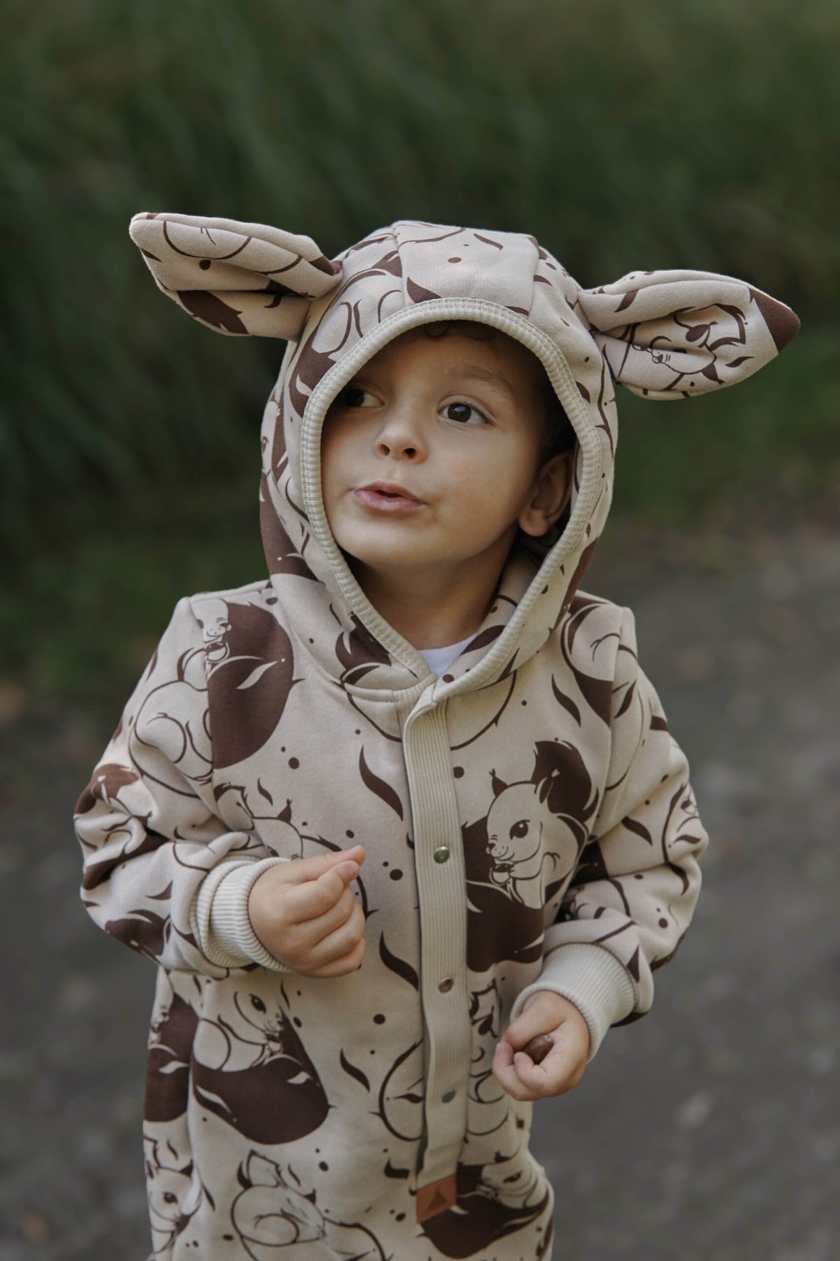 Haalari korvilla, beige orava, kuva 6