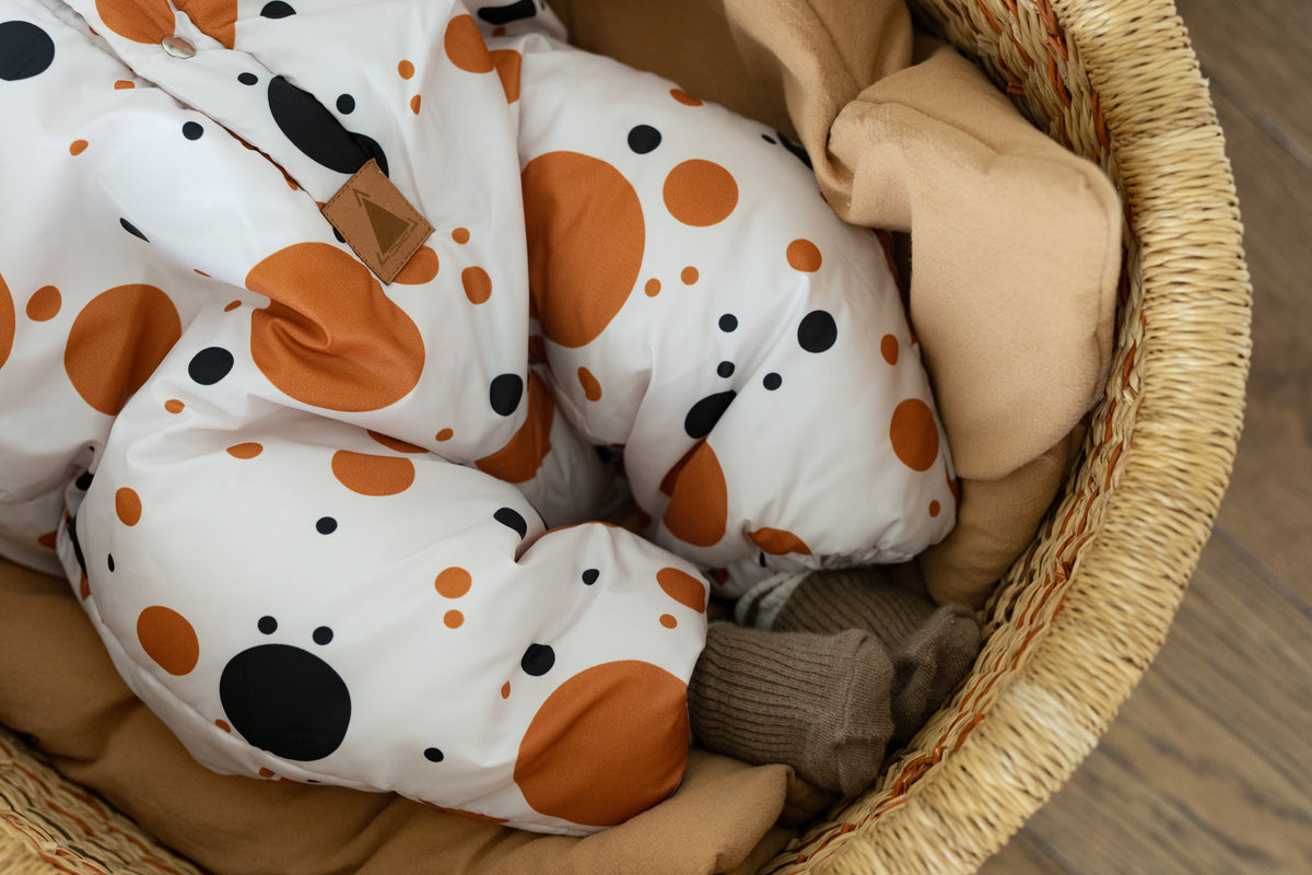 Talvihaalari teddyvuorella, oranssit pilkut mustalla, kuva 3