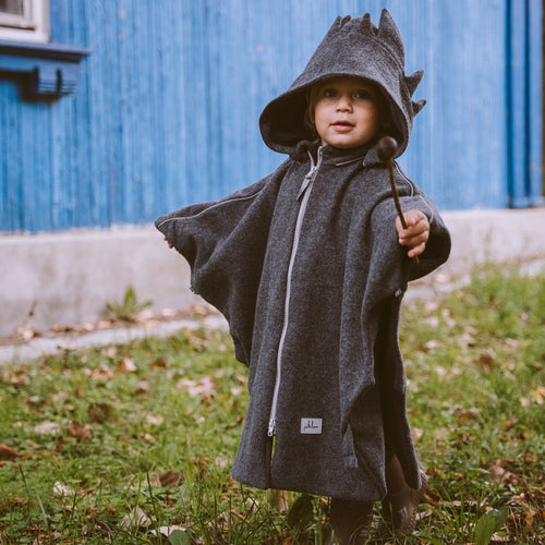 Merinovillainen autoponcho lapselle, Lohikäärme